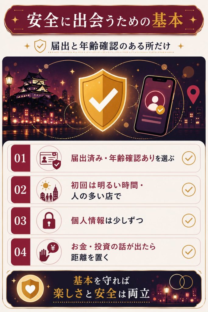 出会い系を安全に使う基本の図